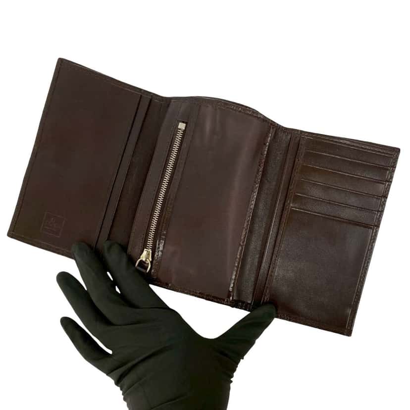 Fendi Zucca Canvas Wallet Brown Canvas Good condition - Model View