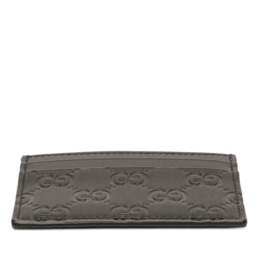 Gucci Guccissima Card Holder Black Leather Very good condition - Inside View