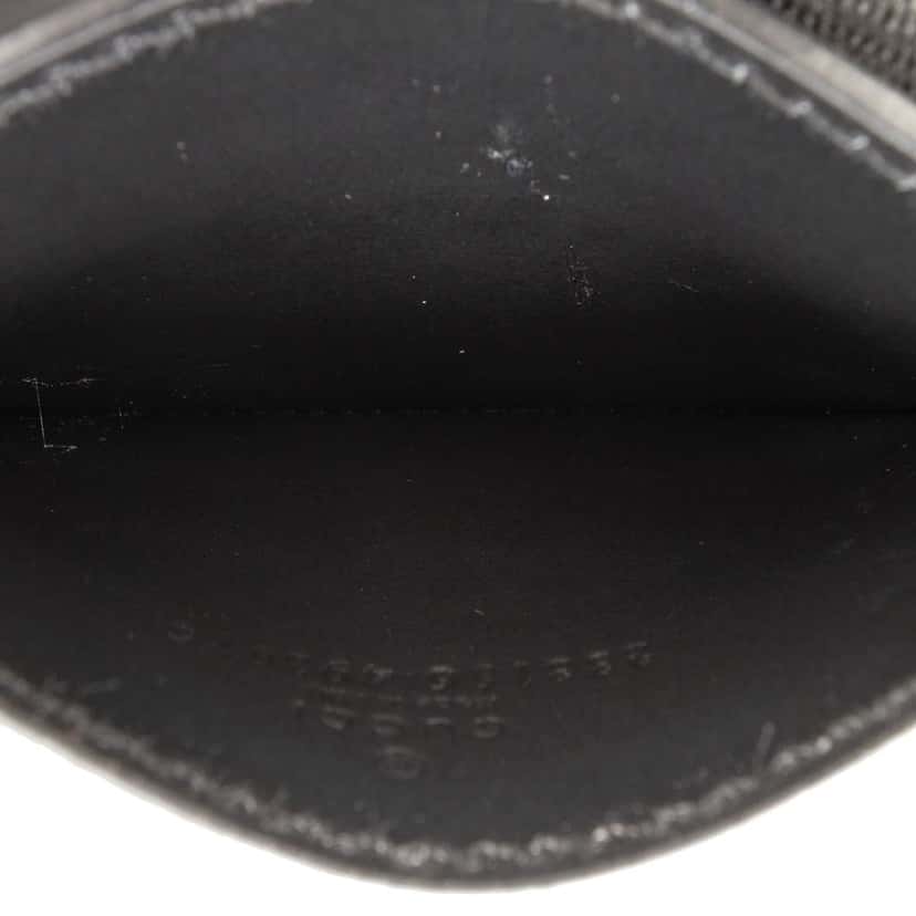 Gucci Guccissima Card Holder Black Leather Good condition - Model View