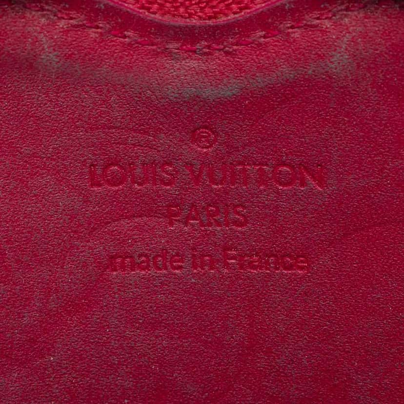 Louis Vuitton Monogram Vernis Heart Coin Purse Red Leather Good condition - Box View