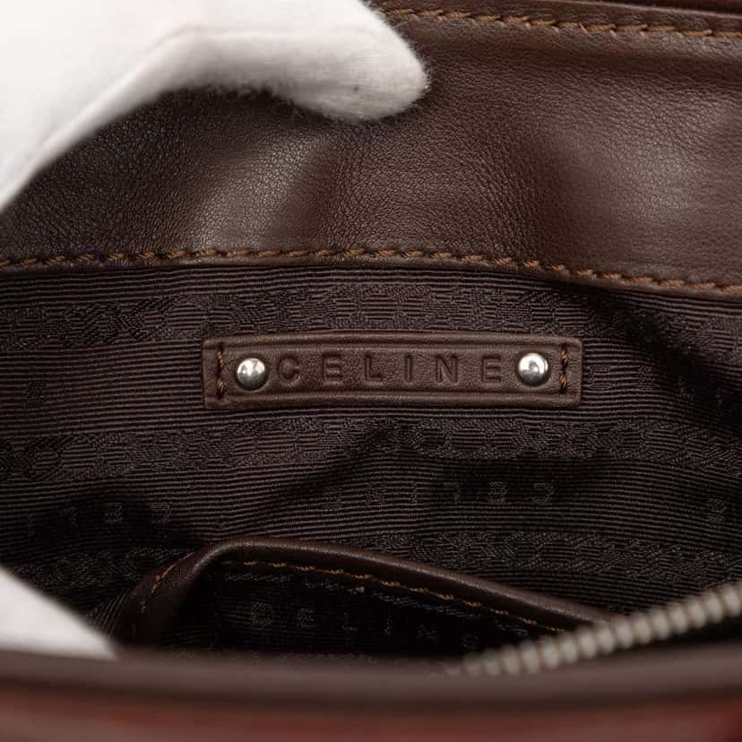 Celine Tricolor Leather Boogie Handbag White Leather Very good condition - Box View