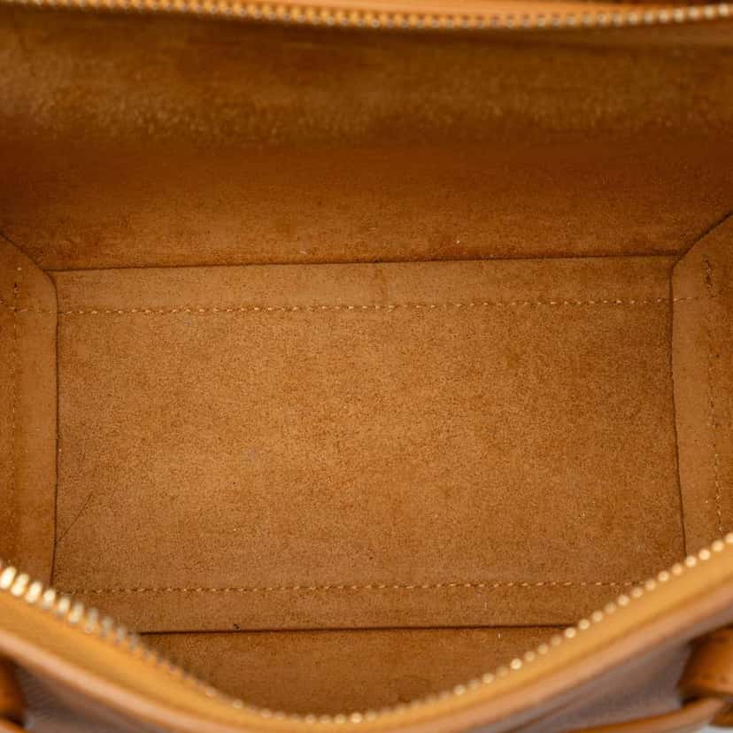 Celine Nano Grained Calfskin Belt Bag Yellow Leather Very good condition - Model View