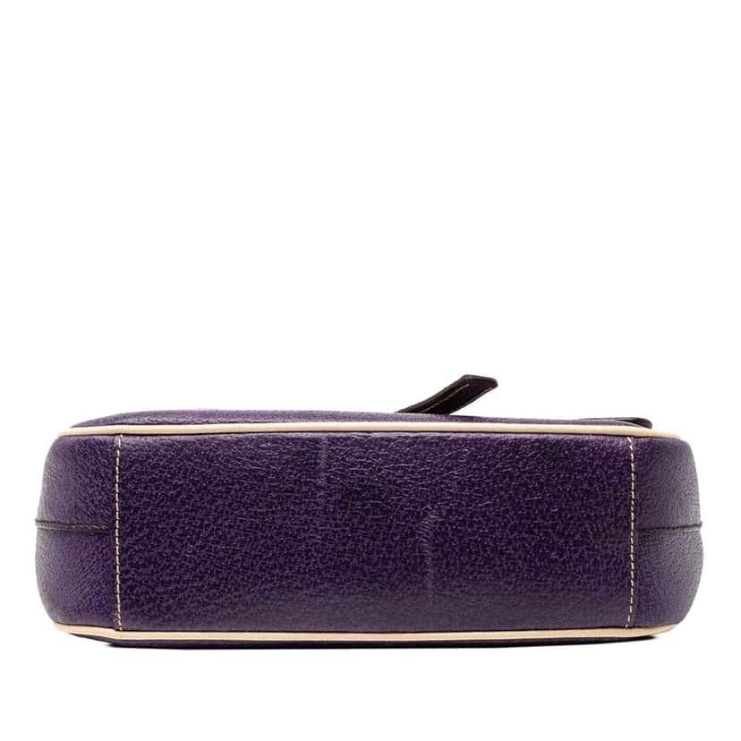 Prada Cinghiale Flap Shoulder Bag Purple Leather Good condition - Inside View