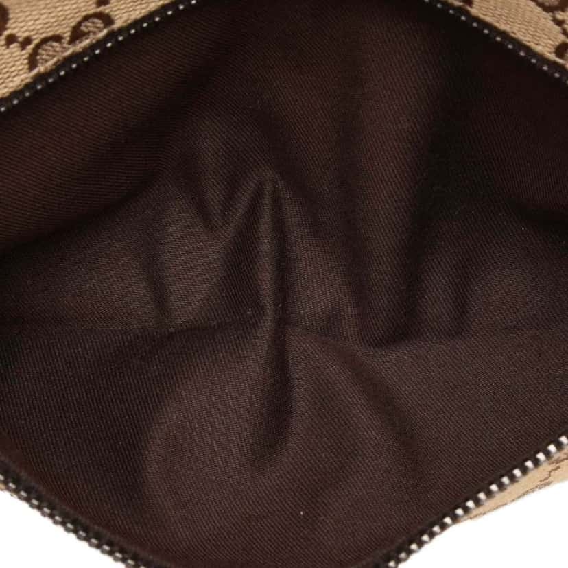 Gucci GG Canvas Web Double Pocket Belt Bag Beige Very good condition - Model View