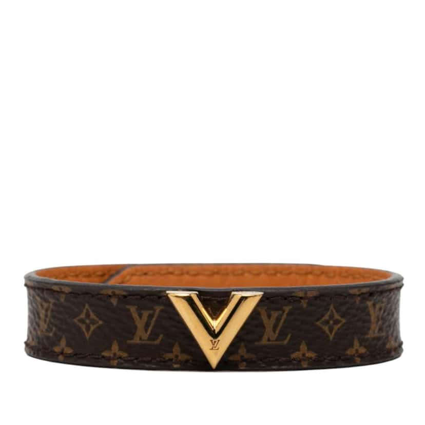 Louis Vuitton Monogram Essential V Bracelet 17 Brown Very good condition - Front View