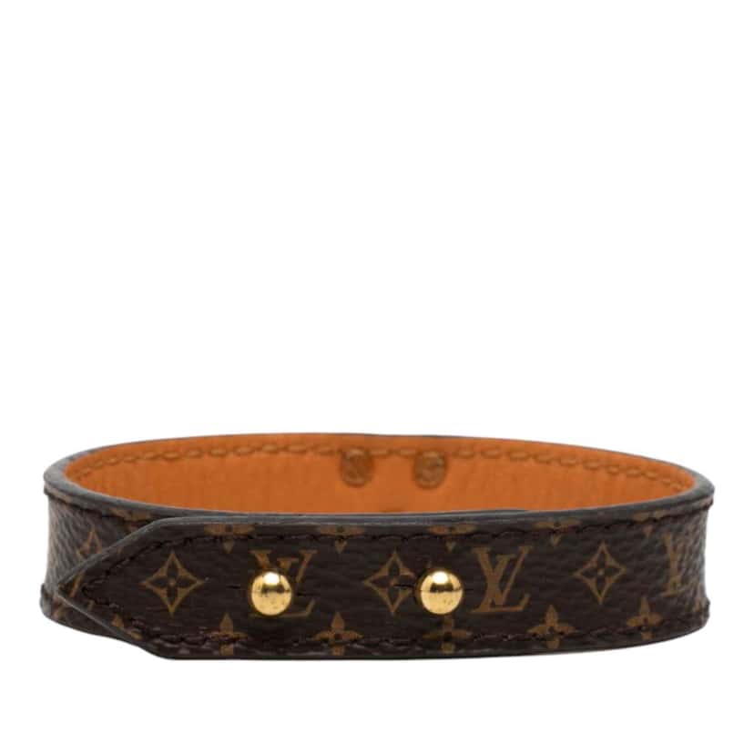 Louis Vuitton Monogram Essential V Bracelet 17 Brown Very good condition - Inside View