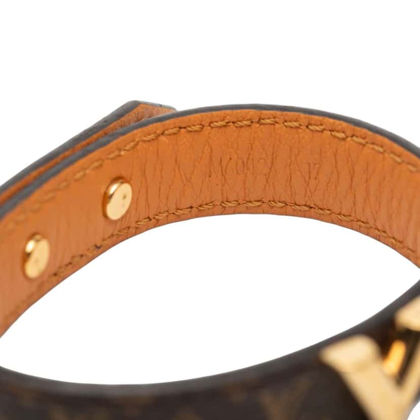 Louis Vuitton Monogram Essential V Bracelet 17 Brown Very good condition - Model View