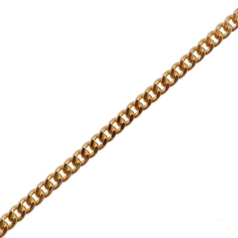 Dior Gold Plated Rhinestone CD Logo Pendant Necklace Gold Metal Good condition - Box View