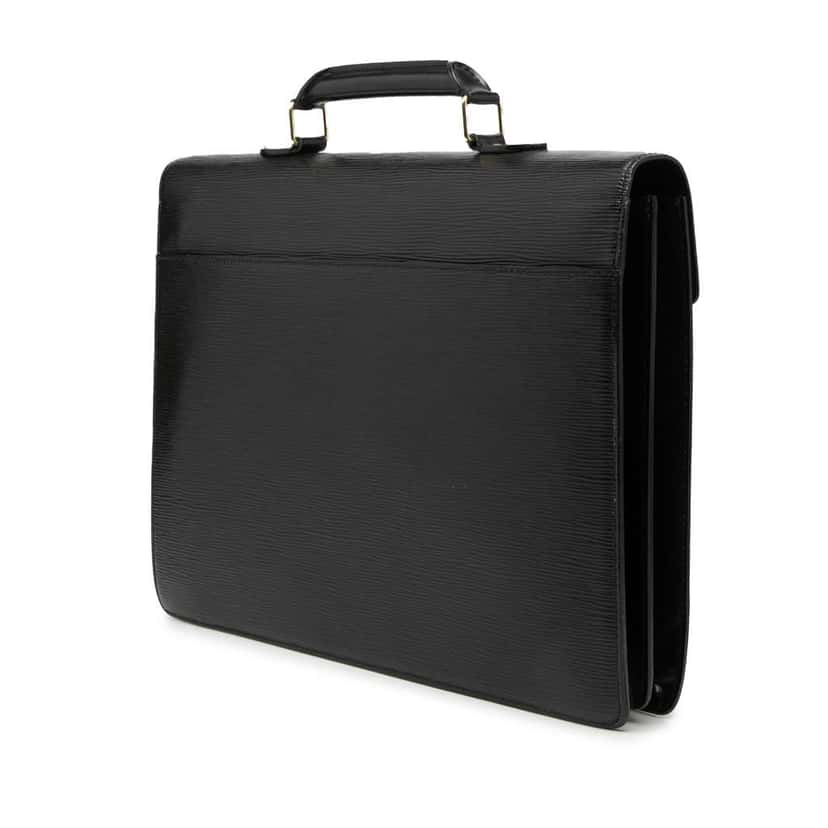 Louis Vuitton Epi Serviette Conseiller Black Leather Good condition - Back View