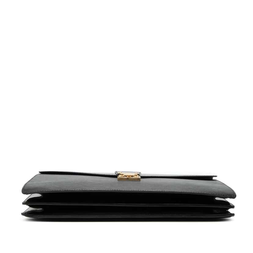 Louis Vuitton Epi Serviette Conseiller Black Leather Good condition - Inside View
