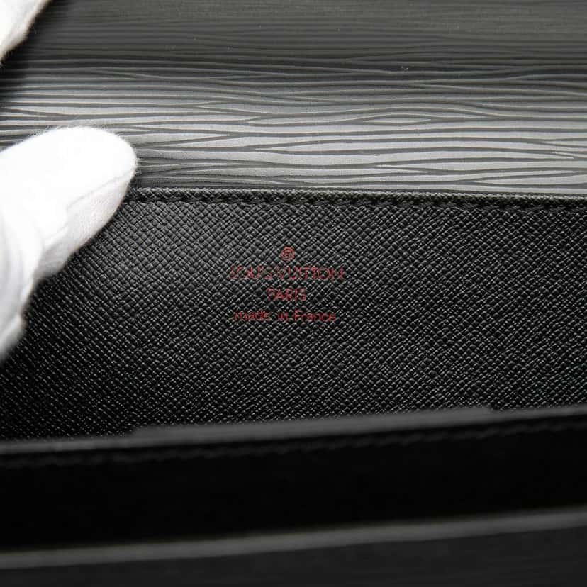 Louis Vuitton Epi Serviette Conseiller Black Leather Good condition - Box View