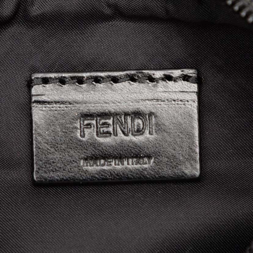 Fendi Canvas Monster Clutch Black Canvas Very good condition - Box View