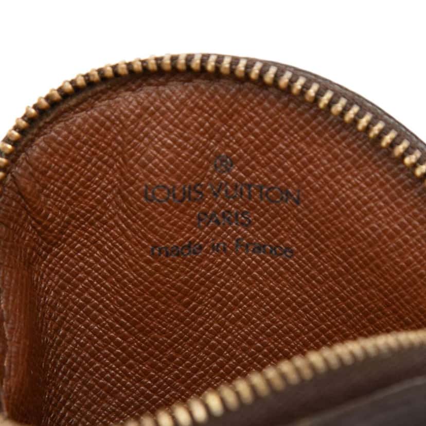 Louis Vuitton Monogram Round Coin Pouch Brown Good condition - Box View