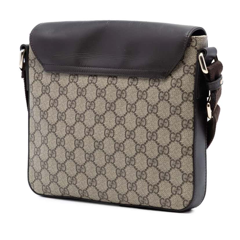 Gucci GG Supreme Messenger Bag Beige Good condition - Back View