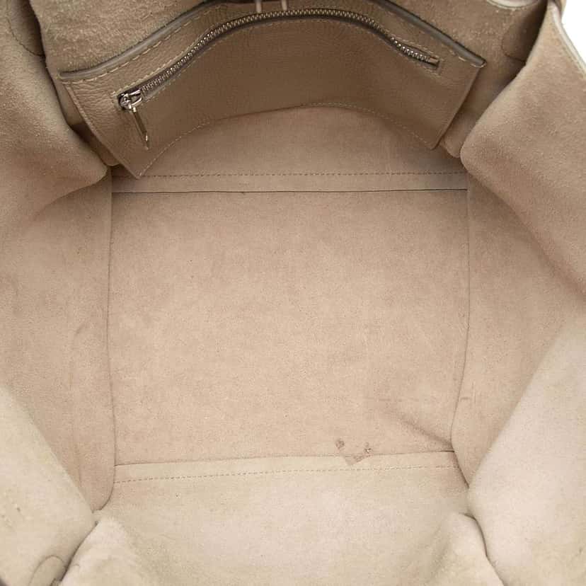 Celine Small Grained Calfskin Big Bag Beige Leather Good condition - Model View