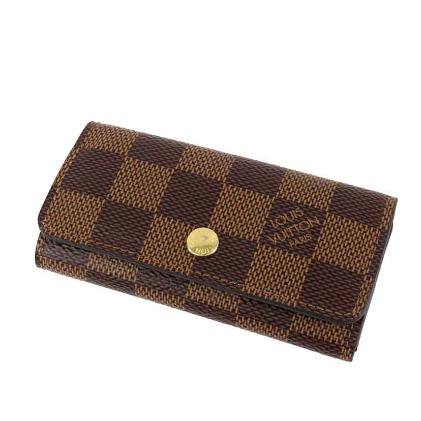 Louis Vuitton Damier Ebene Multicles 4 Key Holder Brown Good condition - Front View