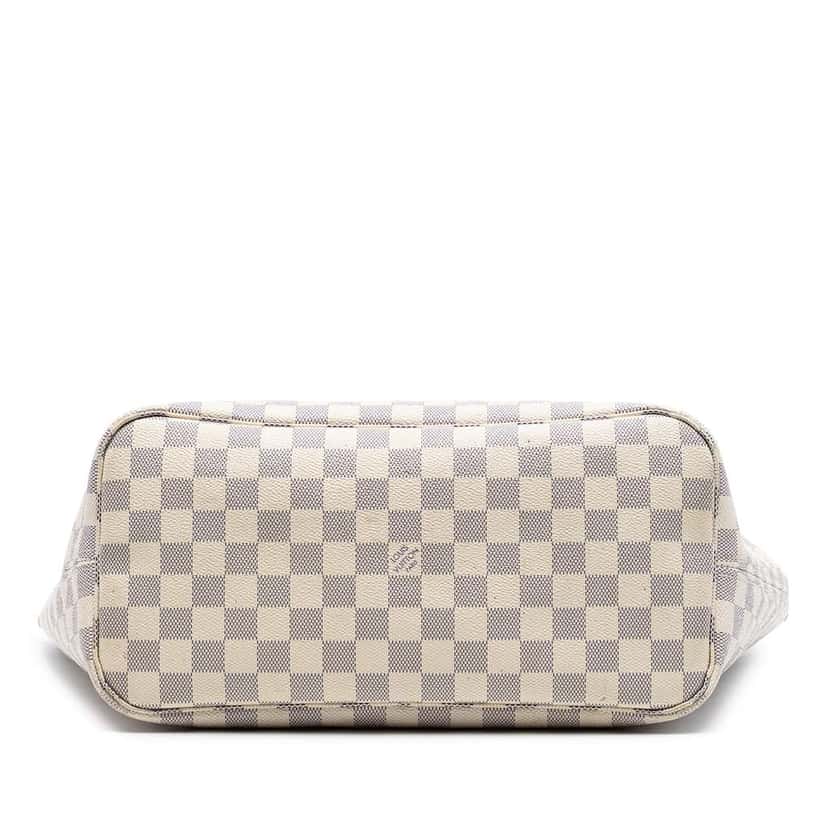 Louis Vuitton Damier Azur Neverfull MM White Good condition - Inside View