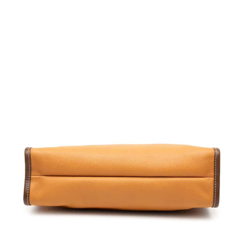 Loewe Leather Anagram Clutch Brown Leather Very good condition - Inside View