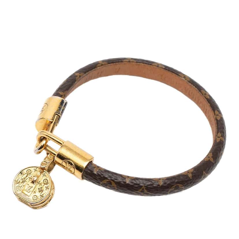 Louis Vuitton Monogram Tribute Bracelet Brown Very good condition - Back View
