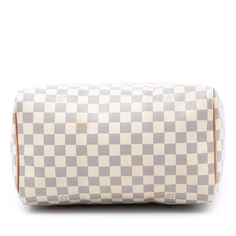 Louis Vuitton Damier Azur Speedy 30 White Very good condition - Inside View