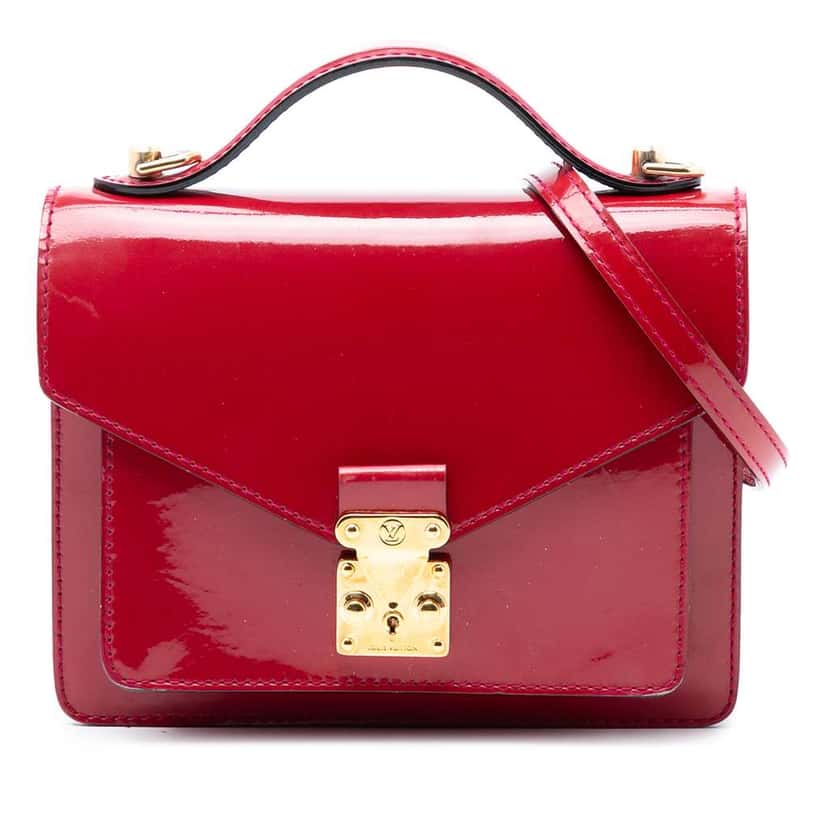 Louis Vuitton Vernis Monceau BB Red Leather Very good condition - Front View