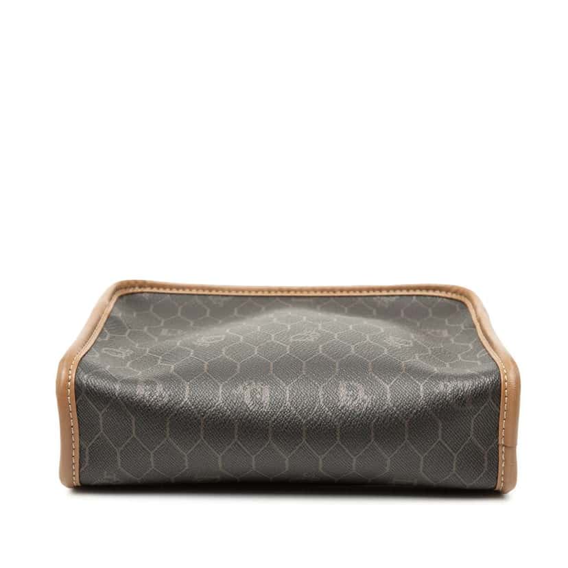 Dior Honeycomb Coated Canvas Pouch Black Canvas Good condition - Inside View