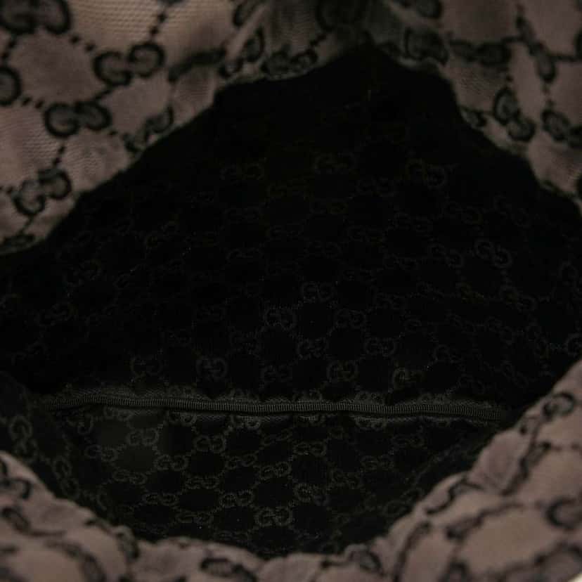 Gucci GG Canvas Drawstring Pouch Brown Canvas Very good condition - Model View