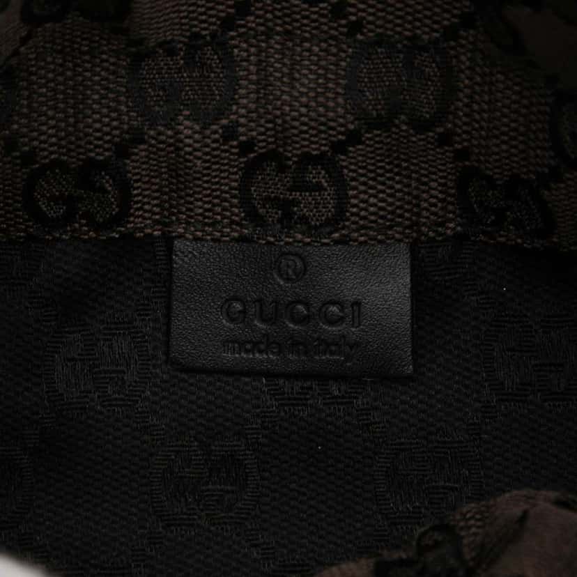 Gucci GG Canvas Drawstring Pouch Brown Canvas Very good condition - Box View