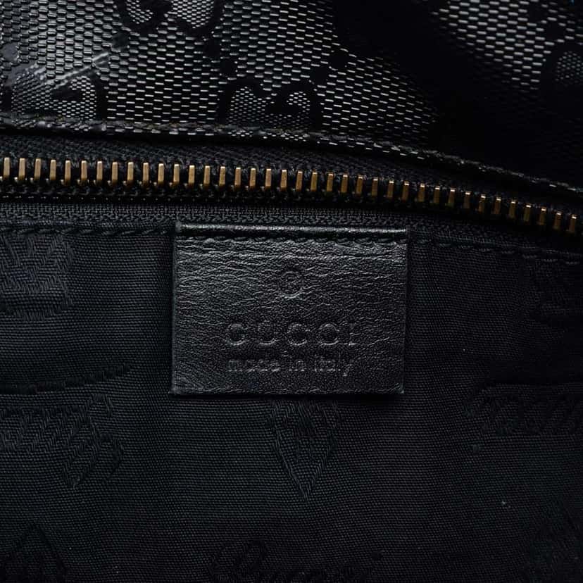 Gucci Medium GG Imprime Tote Black Canvas Very good condition - Box View