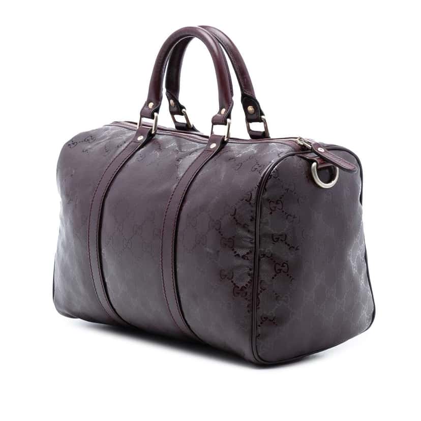 Gucci Medium GG Imprime Joy Boston Bag Purple Canvas Very good condition - Back View