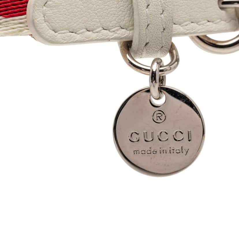 Gucci Gucci Loves You Leather Bracelet White Leather Very good condition - Box View