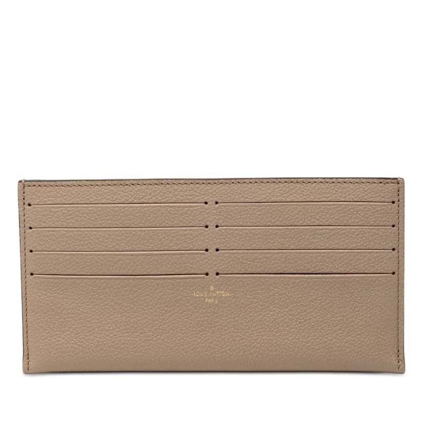 Louis Vuitton Calfskin Felicie Card Holder Insert Brown Leather Very good condition - Front View