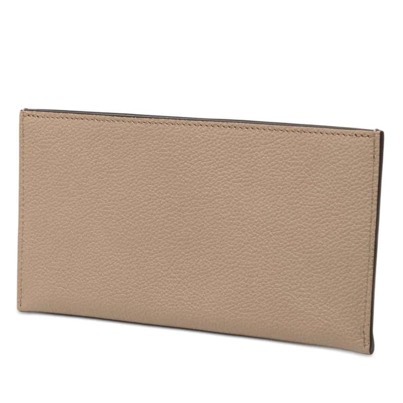 Louis Vuitton Calfskin Felicie Card Holder Insert Brown Leather Very good condition - Back View