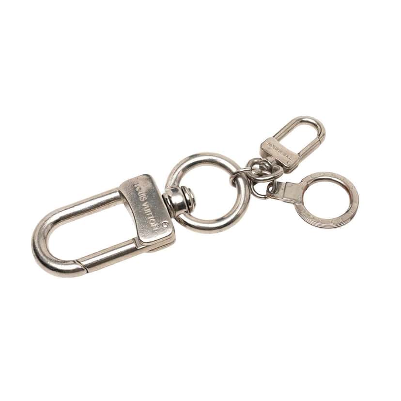 Louis Vuitton Silver Plated Anneau Cles Mousqueton XL Key Ring Silver Metal Very good condition - Back View