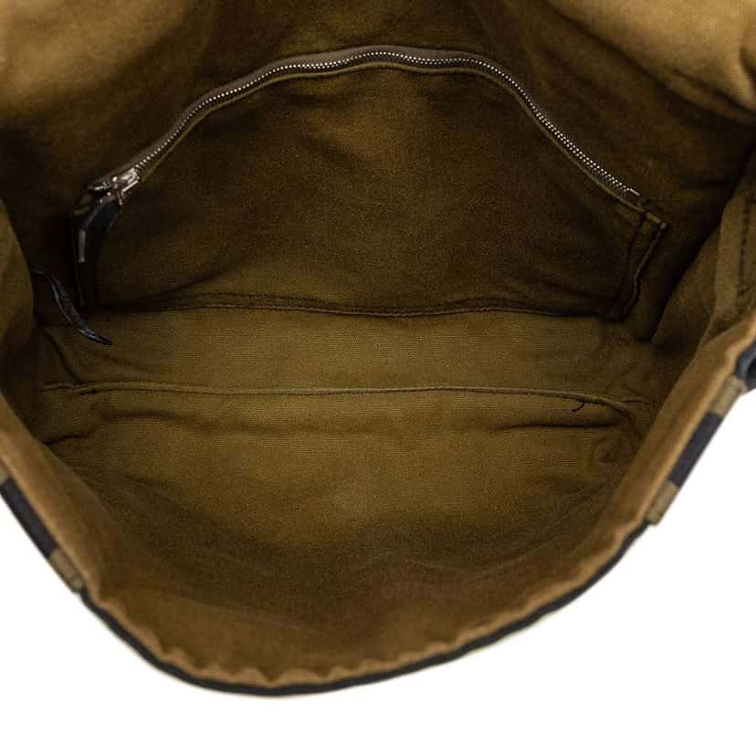 Hermès Bicolor Canvas Fourre Tout Besace MM Blue Canvas Good condition - Model View