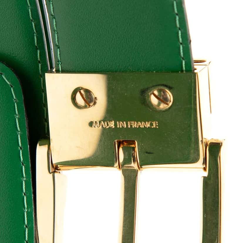 Louis Vuitton Epi Ceinture Belt Green Leather Good condition - Box View