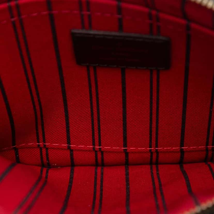 Louis Vuitton Damier Ebene Neverfull MM Pouch Brown Good condition - Model View