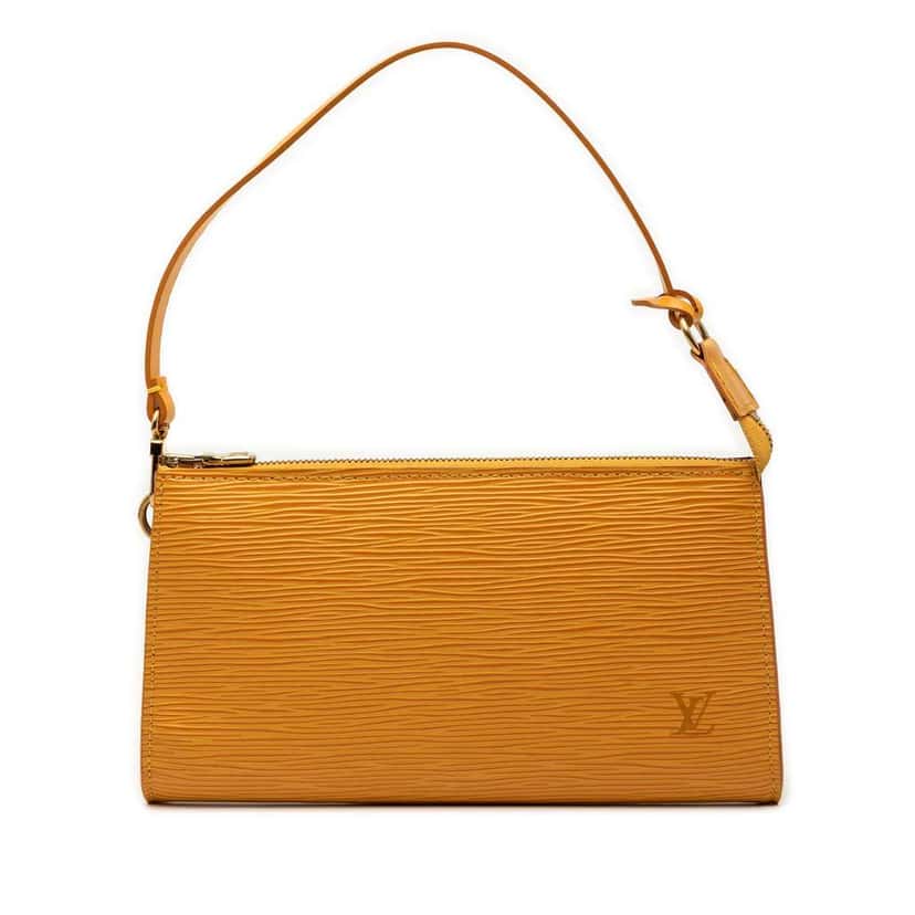 Louis Vuitton Epi Pochette Accessoires Yellow Leather Good condition - Front View