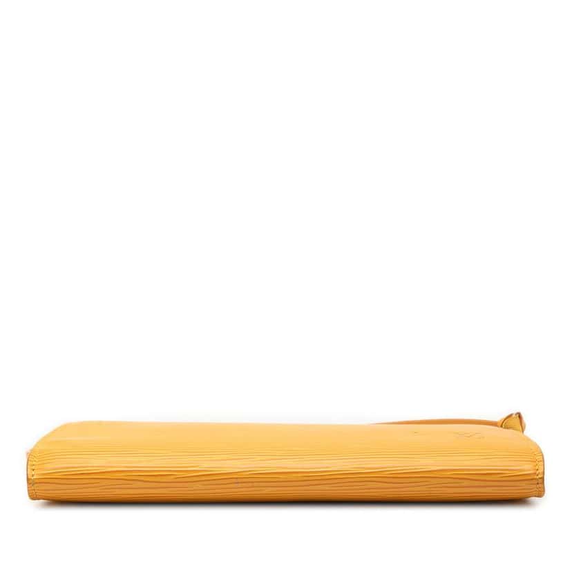 Louis Vuitton Epi Pochette Accessoires Yellow Leather Good condition - Inside View