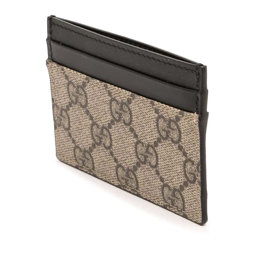 Gucci GG Supreme Card Holder Beige Good condition - Back View