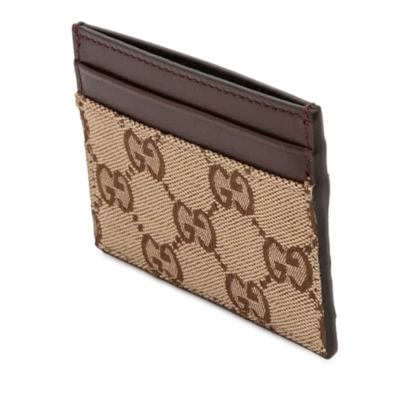 Gucci GG Canvas Card Holder Beige Good condition - Back View