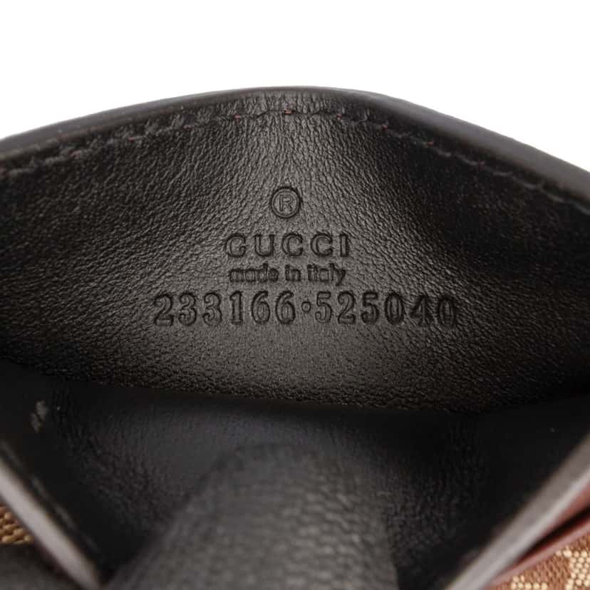 Gucci GG Canvas Card Holder Beige Good condition - Box View