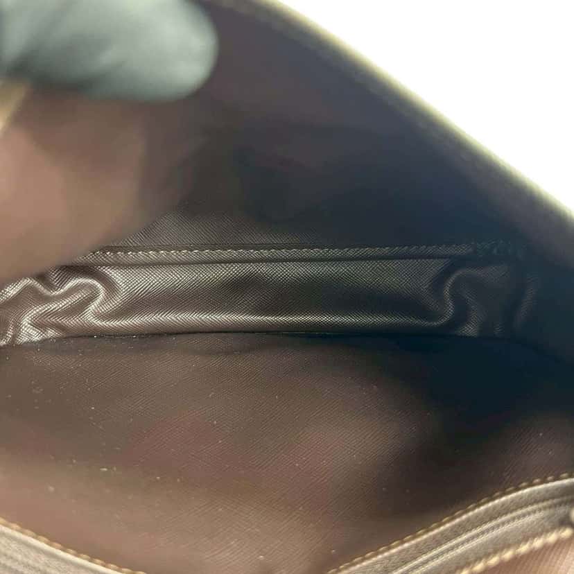 Burberry Vintage Check Canvas Crossbody Brown Canvas Good condition - Inside View