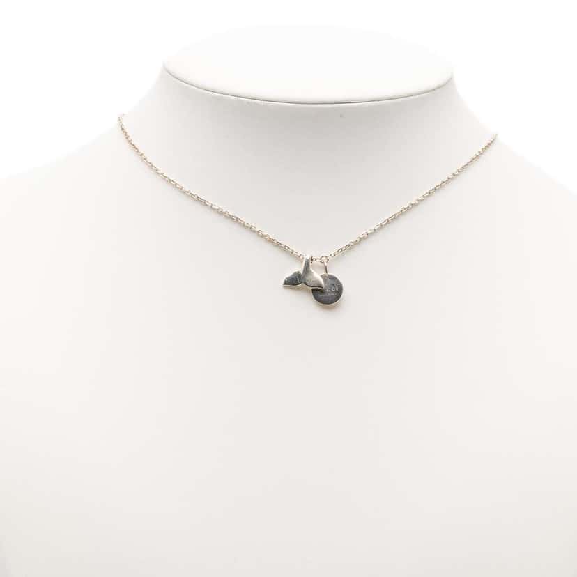 Gucci Sterling Silver Whale Pendant Necklace Silver Silver Good condition - Box View