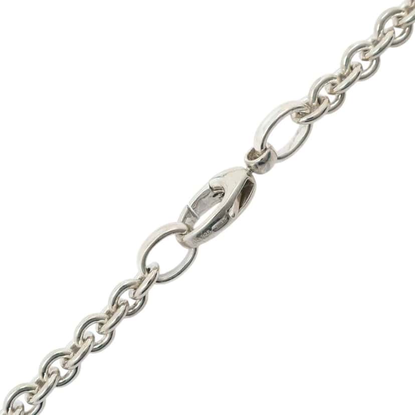 Gucci Sterling Silver Interlocking G Pendant Necklace Silver Silver Good condition - Model View