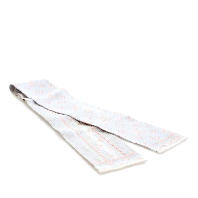 Louis Vuitton Monogram Confidential Bandeau Silk Scarf Grey Silk Good condition - Front View