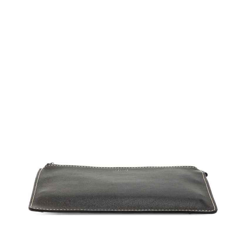 Celine Leather Clutch Black Leather Good condition - Inside View