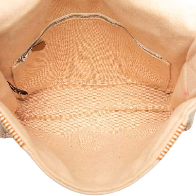 Hermès Canvas Fourre Tout Besace MM Orange Canvas Good condition - Model View