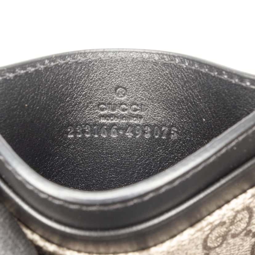 Gucci GG Supreme Card Holder Beige Very good condition - Box View