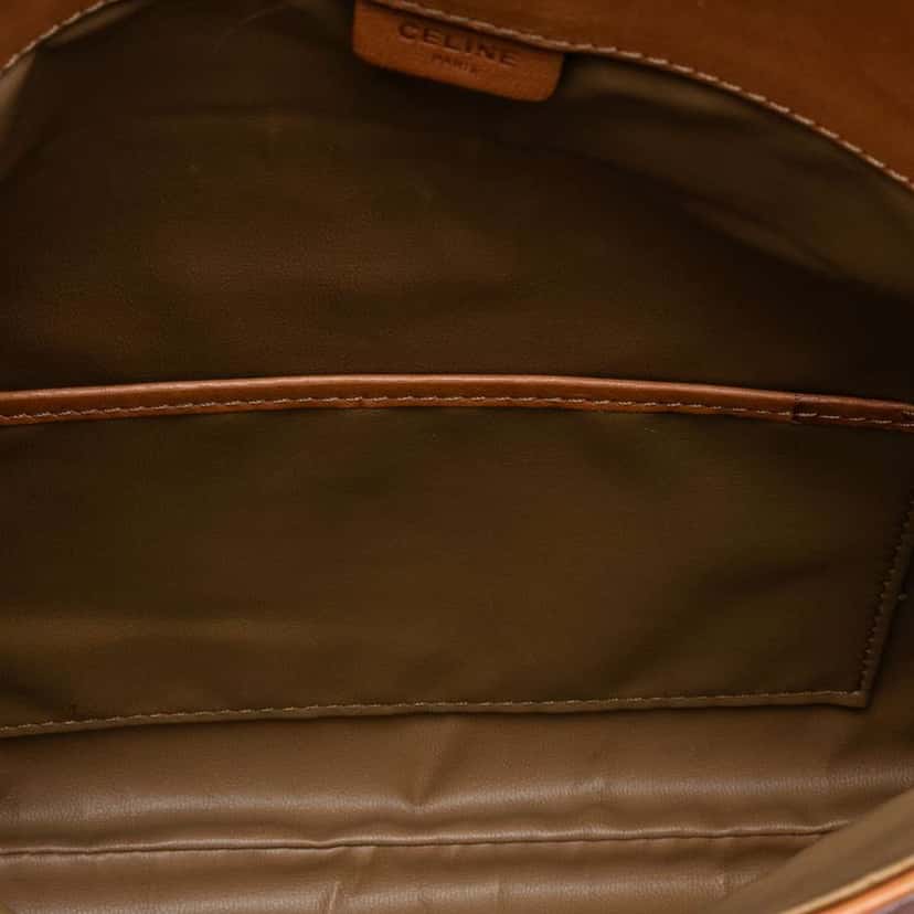 Celine Macadam Coated Canvas Clutch Beige Good condition - Model View